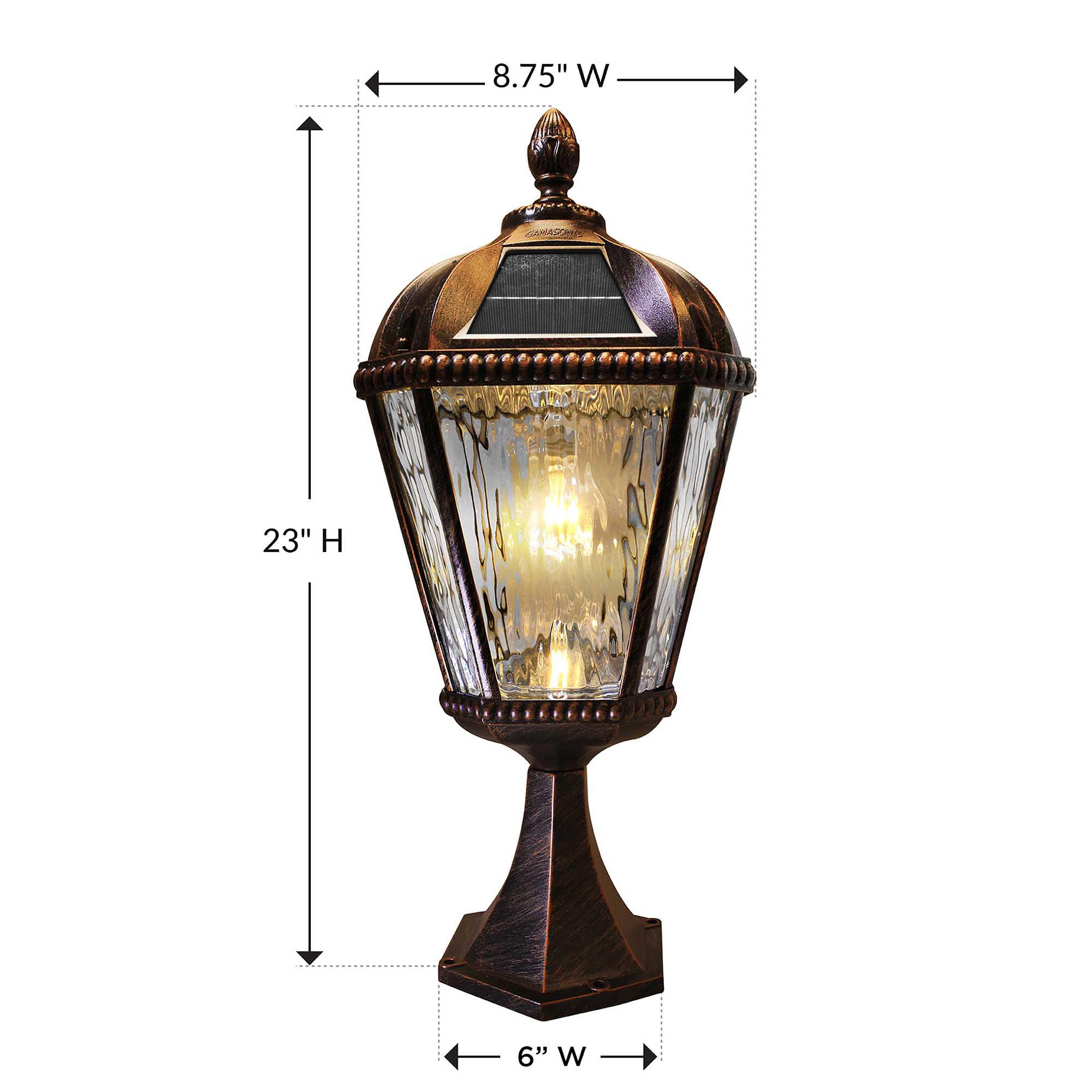 Amazon.com : Gama Sonic Outdoor Solar Post Light with Pier Base